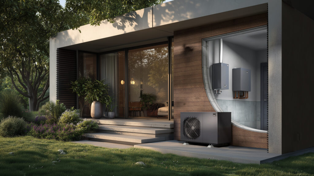 Pompa ciepła Termet Titanium Pro + Extra Power + moduł hydrauliczny T-BOX - hybrydowy system grzewczy w domu jednorodzinnym